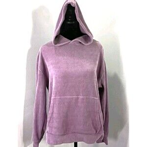 Lavender Hoodie Size M Stretch Ribbed Kangaroo Purple Street Baggy Athleisure